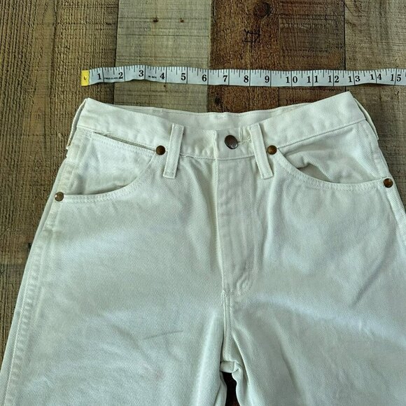 Vintage White Wrangler Womens Size 28 Denim Jeans - Picture 13 of 16
